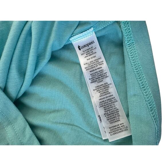NEW Cotopaxi Do Good Repeat Organic Shirt Sea Glass Teal Mens Large NWT - Picture 4 of 7